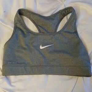 Nike Women's Dri-FIT Gray Sports Bra